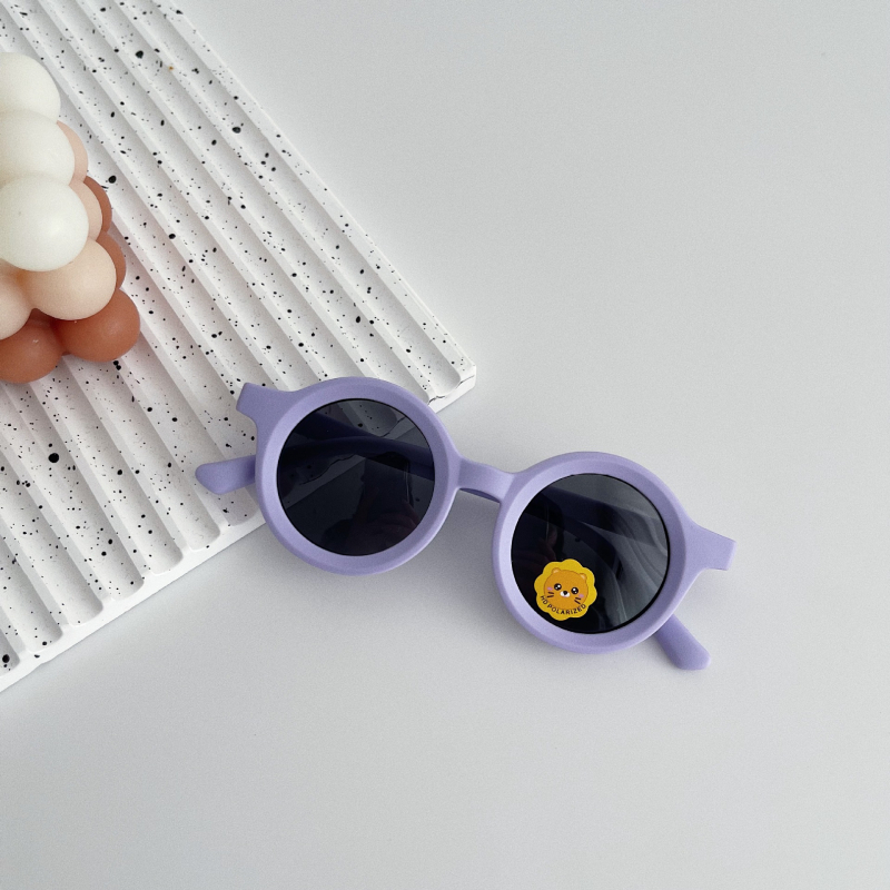 Dječje sunčane naočale za bebe s kružnim okvirom, polarizirane UV400, TAC leće, okvir od TPEE