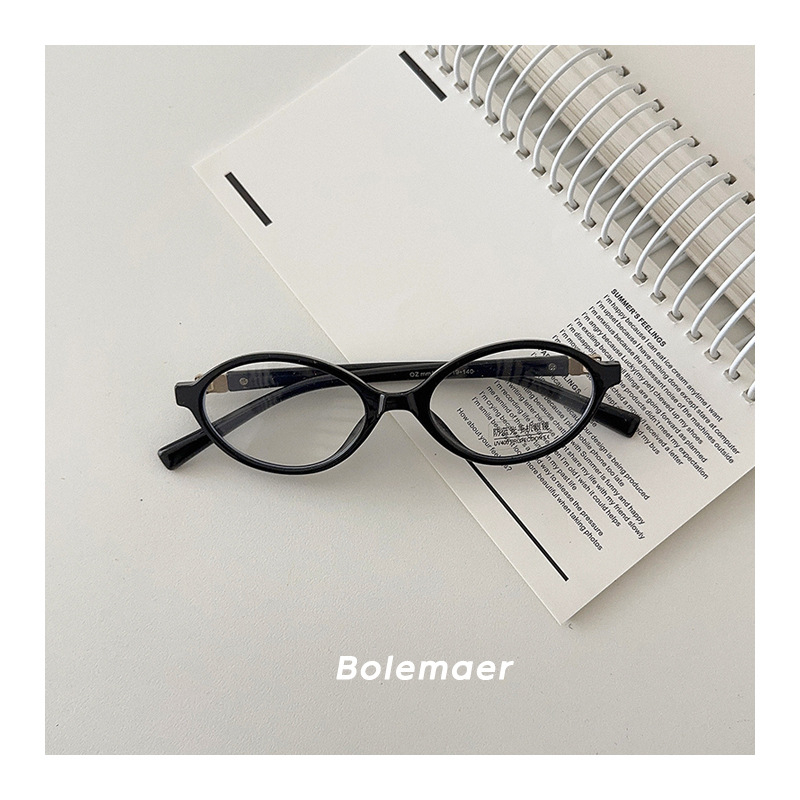 Dječje sunčane naočale, korejski retro stil, ovalni mali okvir, plastični okvir, nepolarizirane, ogledalno zaštita klase 2