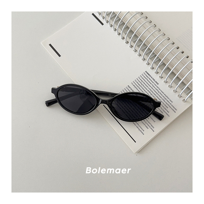 Dječje sunčane naočale, korejski retro stil, ovalni mali okvir, plastični okvir, nepolarizirane, ogledalno zaštita klase 2