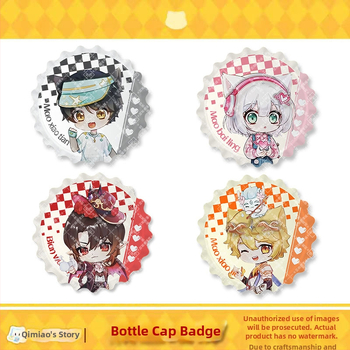 Σήμα γάτας σμάλτο – Mirror Series της Qimaojun: μοτίβα Xiaojiu, Xiaotian, Wushuang, Skylark, Bat; Μικτά υλικά; Συσκευασία PP σακούλα; Anime merchandise