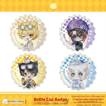 Σήμα γάτας σμάλτο – Mirror Series της Qimaojun: μοτίβα Xiaojiu, Xiaotian, Wushuang, Skylark, Bat; Μικτά υλικά; Συσκευασία PP σακούλα; Anime merchandise