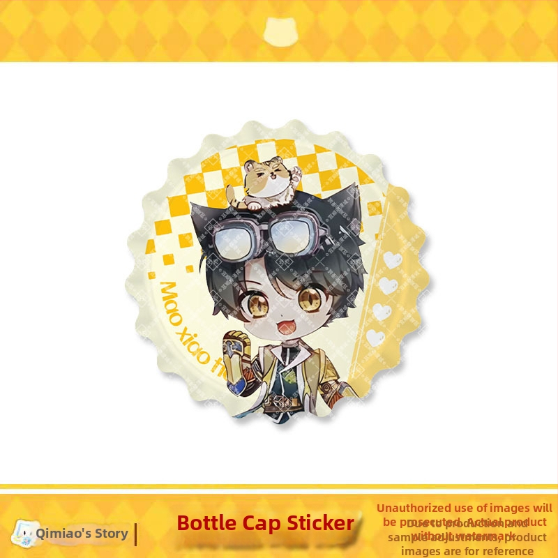 Σήμα γάτας σμάλτο – Mirror Series της Qimaojun: μοτίβα Xiaojiu, Xiaotian, Wushuang, Skylark, Bat; Μικτά υλικά; Συσκευασία PP σακούλα; Anime merchandise