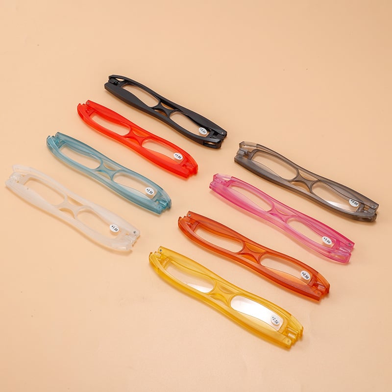 Naočale za čitanje s 360° rotacijom, sklopive, HD leće, puni okvir od PC-a, unisex, pogodne za mala lica