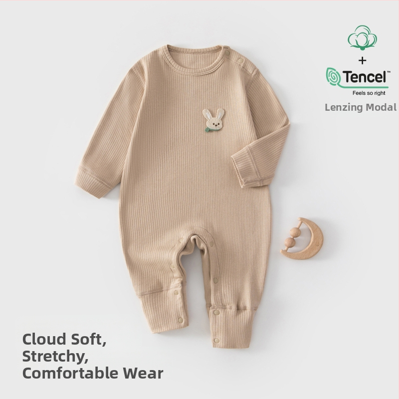 Baba overál – 100% pamut, újszülött, uniszex, hosszú ujjú, elöl gombos zárás, egész éves viseletre