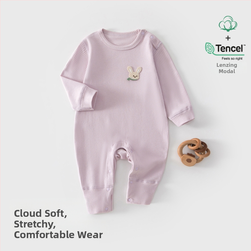 Baba overál – 100% pamut, újszülött, uniszex, hosszú ujjú, elöl gombos zárás, egész éves viseletre