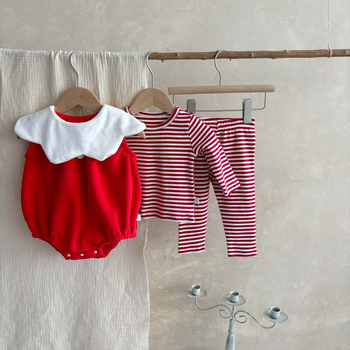 Dječji jesenski korejski stil bez rukava set kombinezona, unisex, 0–12 mjeseci