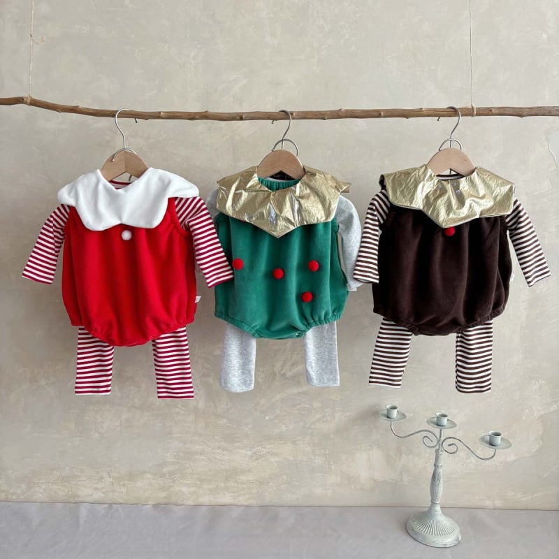 Dječji jesenski korejski stil bez rukava set kombinezona, unisex, 0–12 mjeseci