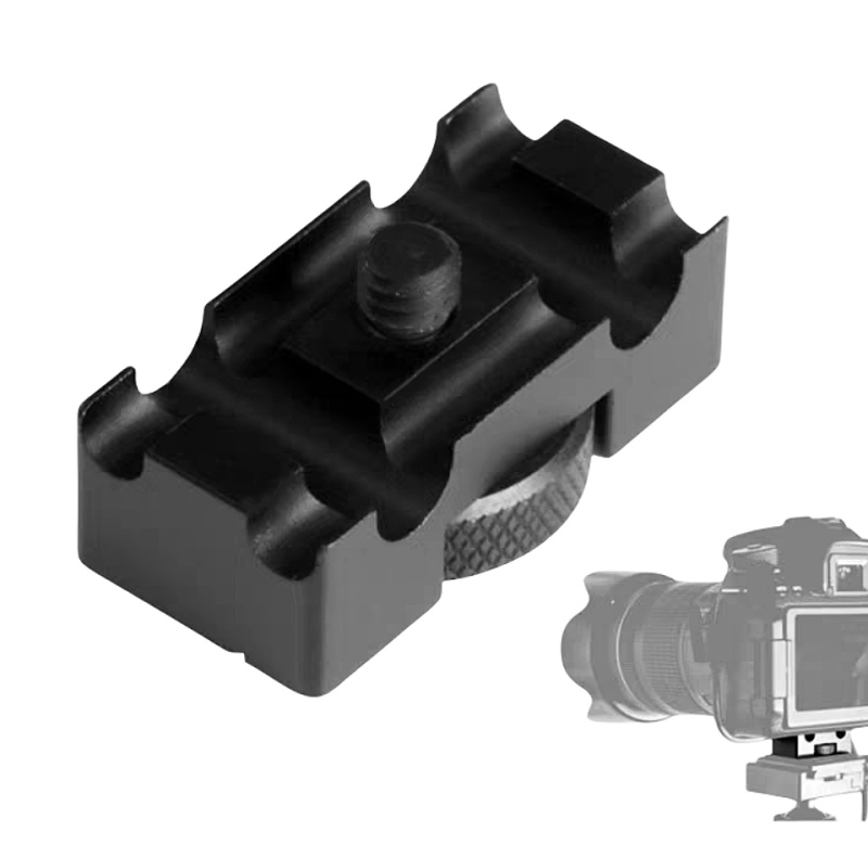 ātrās atbrīvošanas plāksne statīva galvai un kameras pamatnei, alumīnija sakausējums, slodze 6-10 kg, svars 0,08 kg