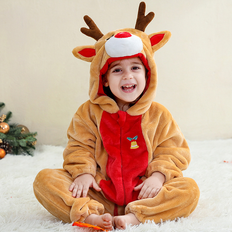 Michley novi jednodjelni kombinezon za bebe i malu djecu – Halloween kostim i božićni romper