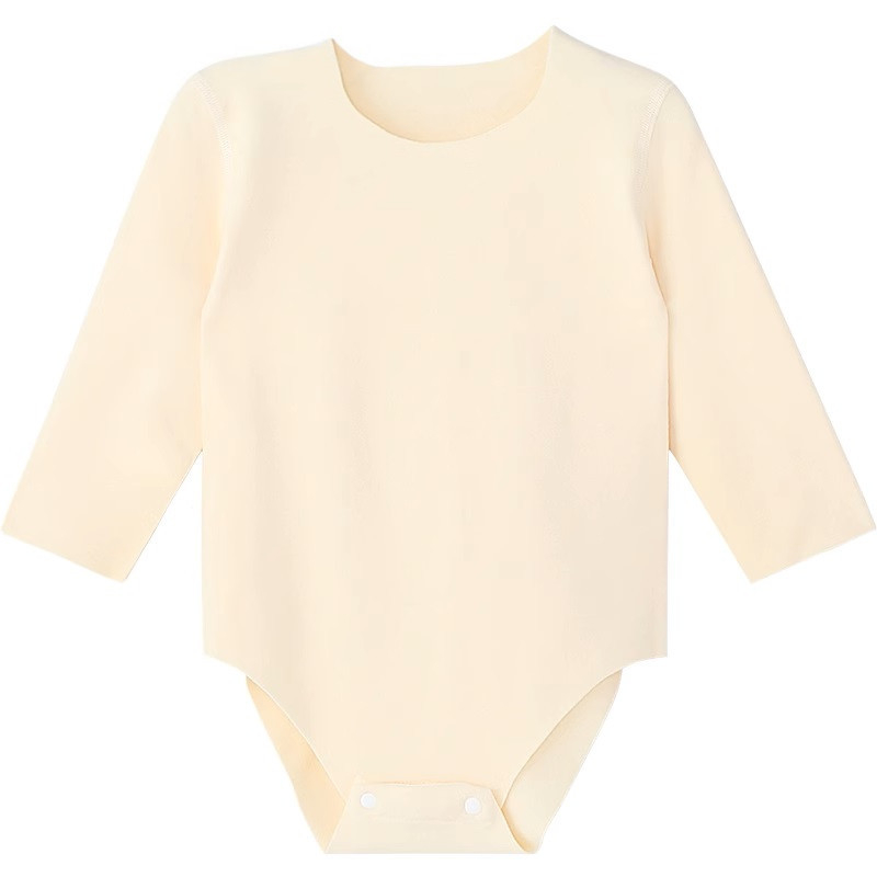 Unisex bebin termalni romper, s dugim rukavima, bez kapuljače, smjesa viskoze, pamuka, akrila i spandeksa