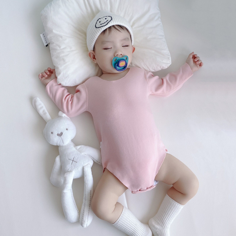 Unisex bebin termalni romper, s dugim rukavima, bez kapuljače, smjesa viskoze, pamuka, akrila i spandeksa