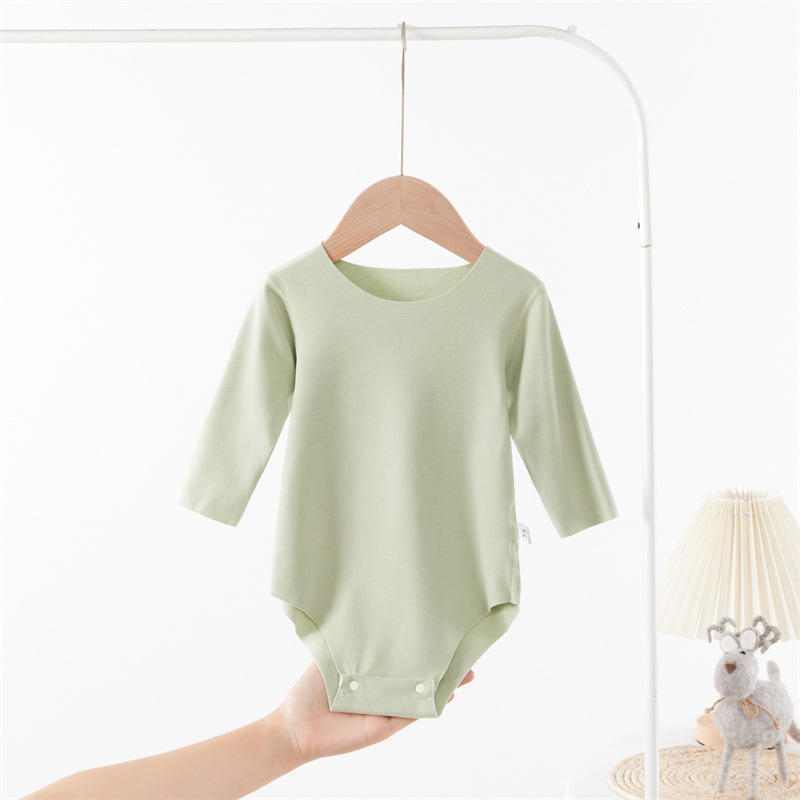 Unisex bebin termalni romper, s dugim rukavima, bez kapuljače, smjesa viskoze, pamuka, akrila i spandeksa