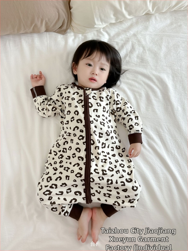 Бебешка едноетажна пижама в корейски стил, 95% памук, дебел brushed плат, дизайни с животни, карикатури, букви и цветя, за деца 1–3 години