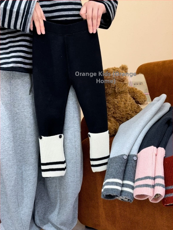 Meitenēm ziemas kokvilnas legingi, 50% kokvilna, korejiešu stils, vidējā josta, elastīgā josta, pilnas garums