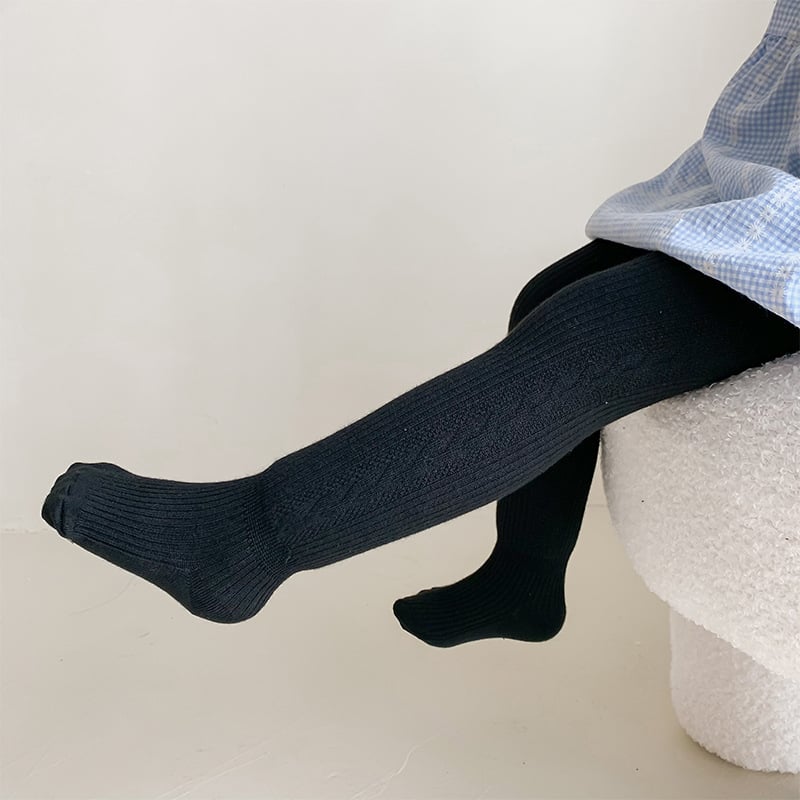 Леггинси за момичета с подплатен флис, средна талия и ластичен пояс, есенно-зимни, полиестер 75%, корейски стил