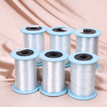 Pērļu vads rokdarbu gredieniem, caurspīdīga ultra-smalka kristāla līnija, neelastīga, ar spandeksa pamatu