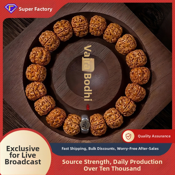 Vajra Bodhi käevõru Rudraksha helmestega, kaksteist zodiaki märgid, käsitöö, rahvuslik stiil