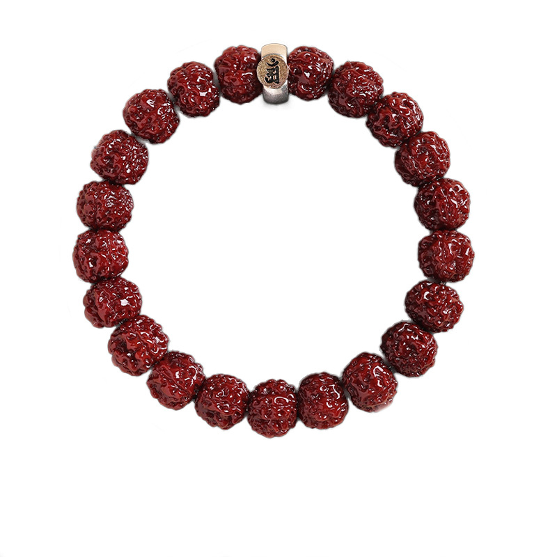 Bodhi Vajra narukvica od bodijevih perli - geometrijska, ručno izrađena, unisex, kineski stil, 21 perla