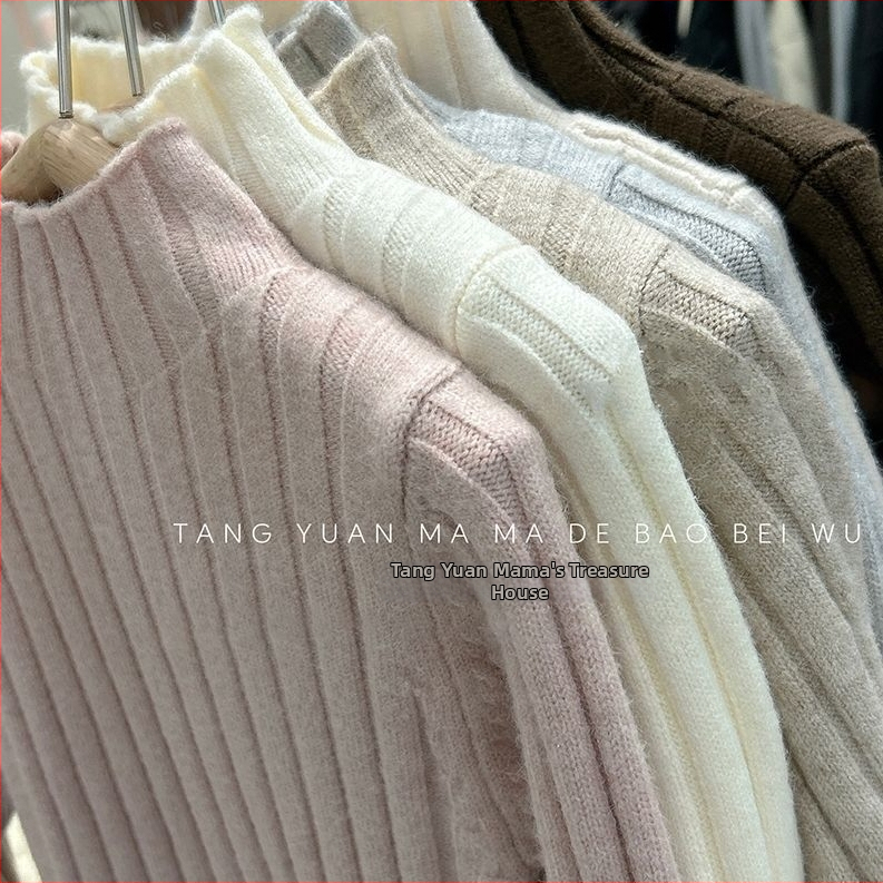 Dievčenský sveter v kórejskom štýle z bavlny, dlhý rukáv, okrúhly výstrih, pre vek 1–3 roky