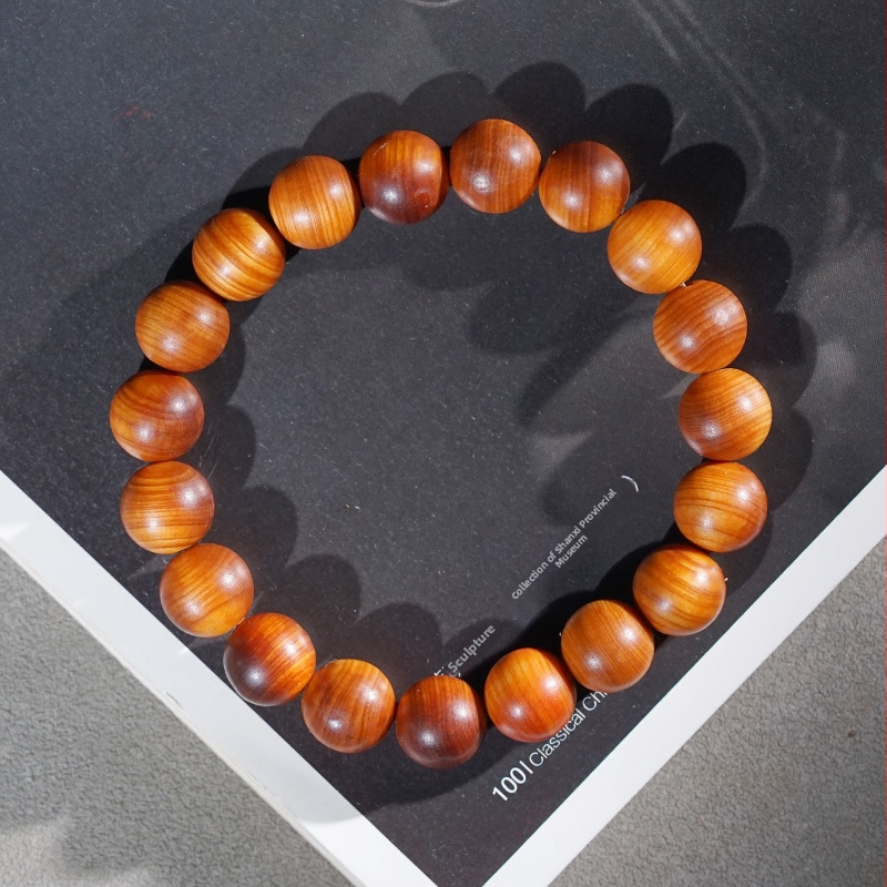 Thuja puidust Buddha helmestega käevõru, etnilise stiiliga, käsitöö ja poleerimisega, kevad 2024 väljaanne, sobib ärikingituseks