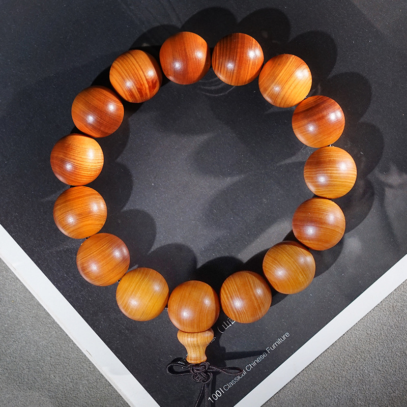 Thuja puidust Buddha helmestega käevõru, etnilise stiiliga, käsitöö ja poleerimisega, kevad 2024 väljaanne, sobib ärikingituseks