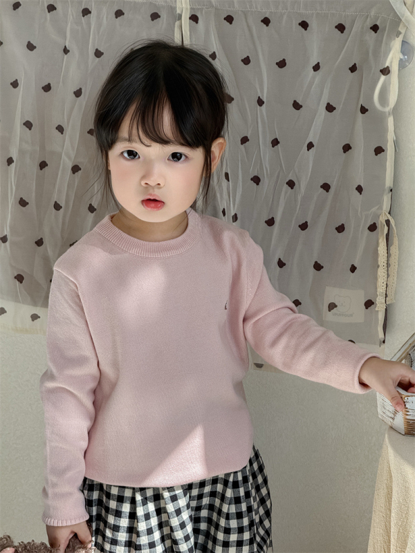 Bērnu džemperis ar izšūtu kara zirga motīvu, universāls, adīts, mīksts materiāls, rudens-zima