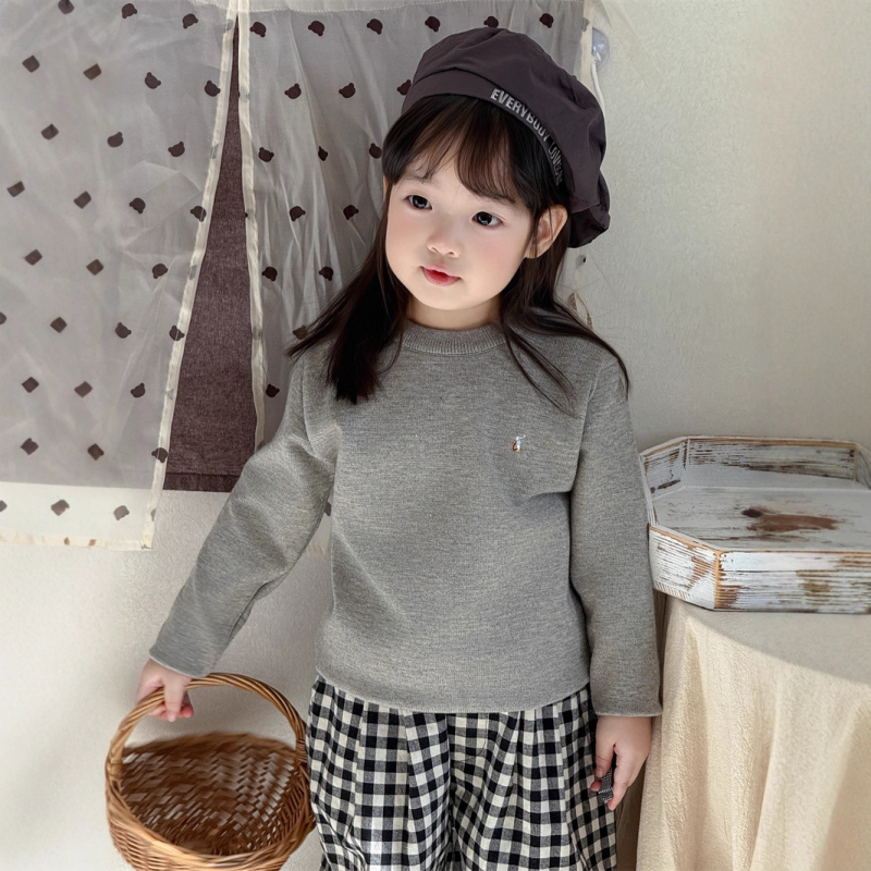 Bērnu džemperis ar izšūtu kara zirga motīvu, universāls, adīts, mīksts materiāls, rudens-zima