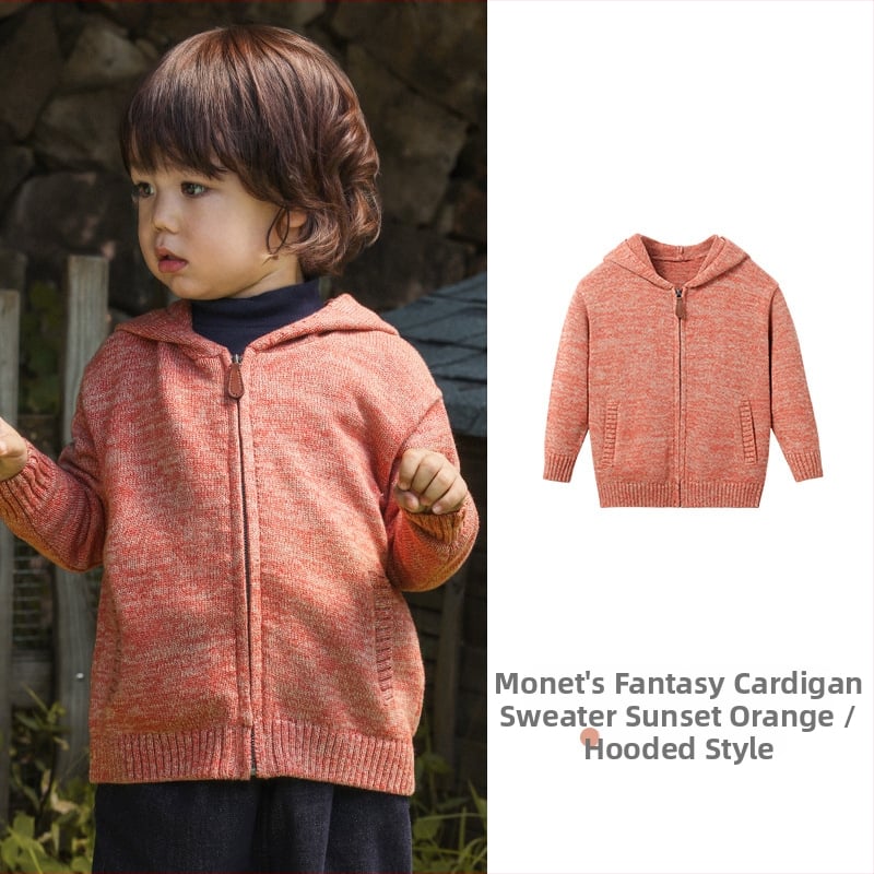 Bērnu adīta kapucēta džemperis ar rāvējslēdzēju, truša kažokāds, piemērots zīdaiņiem 0–1 gadam, rudens