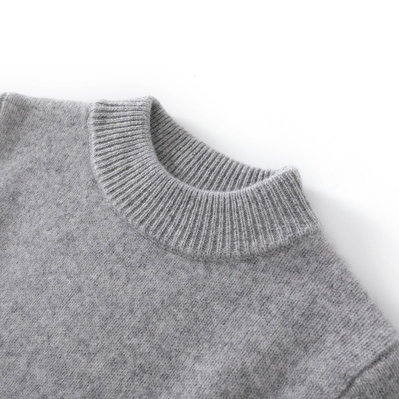 Bērnu vilnas džemperis no 100% vilnas, bieza adījuma ar iekšējo flīsa odere