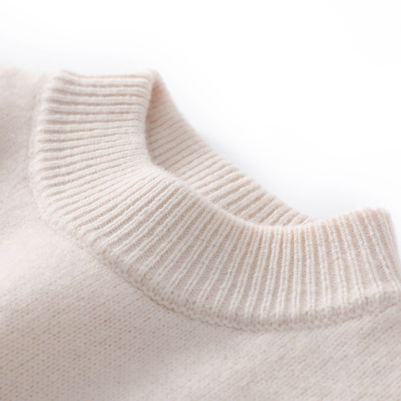 Bērnu vilnas džemperis no 100% vilnas, bieza adījuma ar iekšējo flīsa odere