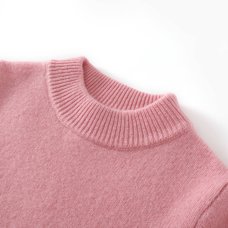 Bērnu vilnas džemperis no 100% vilnas, bieza adījuma ar iekšējo flīsa odere