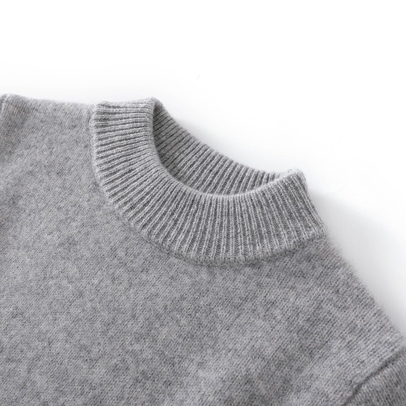 Bērnu vilnas džemperis no 100% vilnas, bieza adījuma ar iekšējo flīsa odere