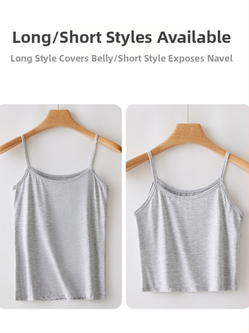 Sieviešu modal top, šaurs siluets, divas plecu siksnas, viskoze 90–95%, vidējais garums 50–65 cm