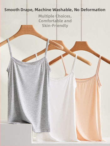 Sieviešu modal top, šaurs siluets, divas plecu siksnas, viskoze 90–95%, vidējais garums 50–65 cm