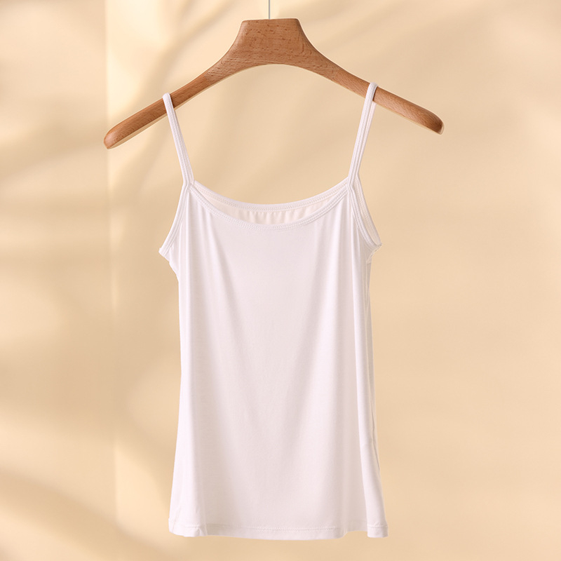 Sieviešu modal top, šaurs siluets, divas plecu siksnas, viskoze 90–95%, vidējais garums 50–65 cm