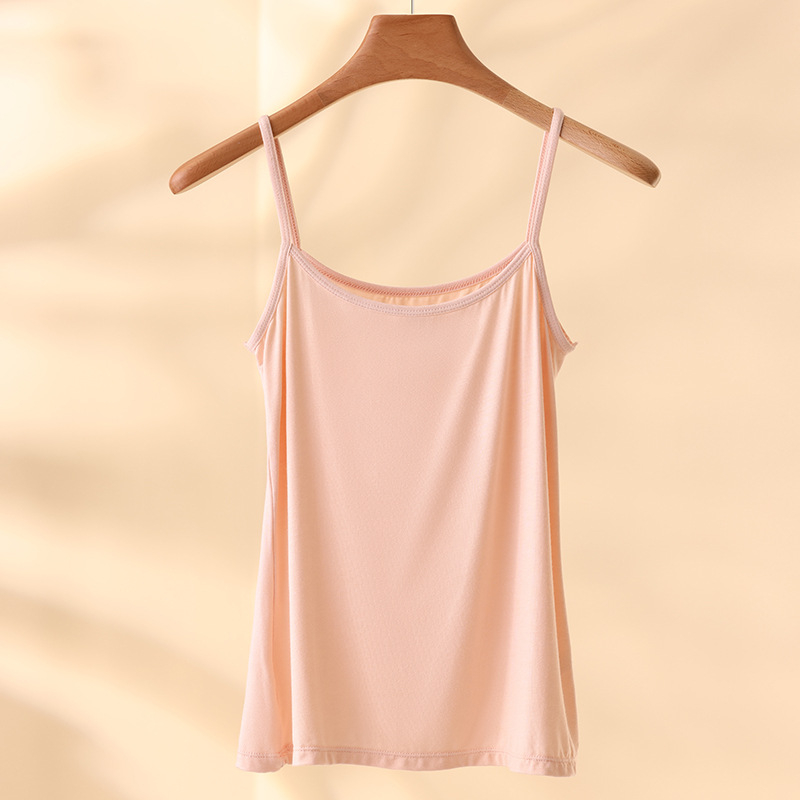 Sieviešu modal top, šaurs siluets, divas plecu siksnas, viskoze 90–95%, vidējais garums 50–65 cm