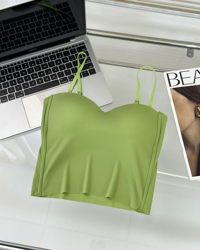 Beiyuer Camisole – Nīlona audums, 70–80% nālona saturs, bezšuvju dizains, V formas izgriezums, 181–200 g/m2