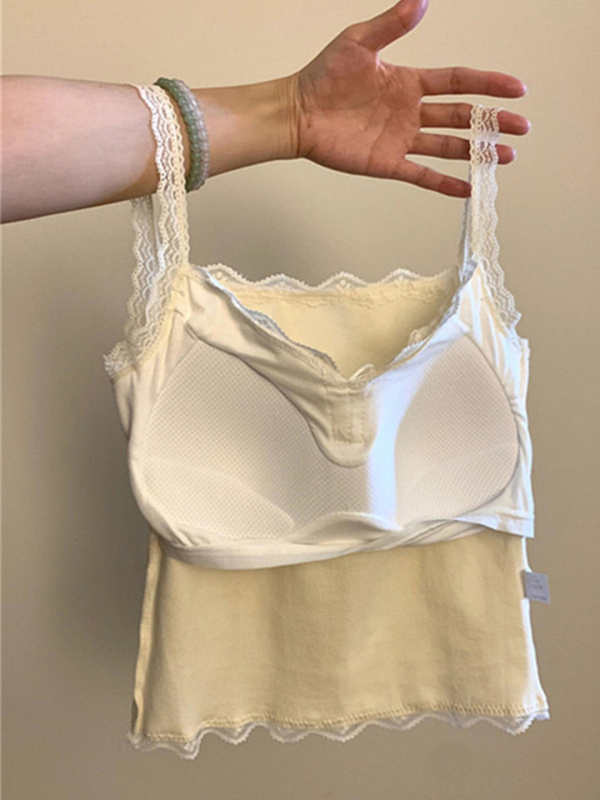 Bustier top ar mežģīņu apdari, divas siksnas, 100% kokvilna, A līnijas siluets, īss garums 40–50 cm