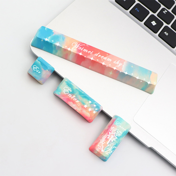 PBT klahvikatted mehaanilisele klaviatuurile, viiepoolne sublimatsioon, 4 klahvi: 6.25U tühik, ESC, Enter ja parem Enter