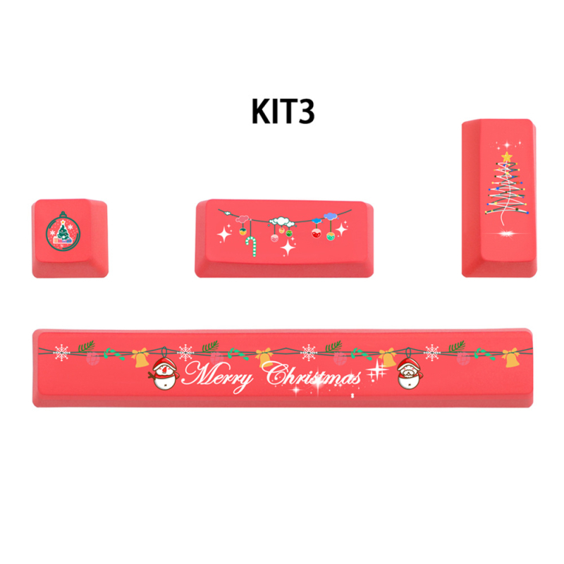 PBT klahvikatted mehaanilisele klaviatuurile, viiepoolne sublimatsioon, 4 klahvi: 6.25U tühik, ESC, Enter ja parem Enter