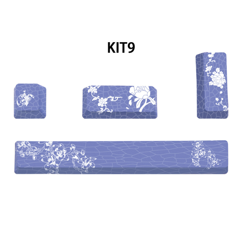 PBT klahvikatted mehaanilisele klaviatuurile, viiepoolne sublimatsioon, 4 klahvi: 6.25U tühik, ESC, Enter ja parem Enter