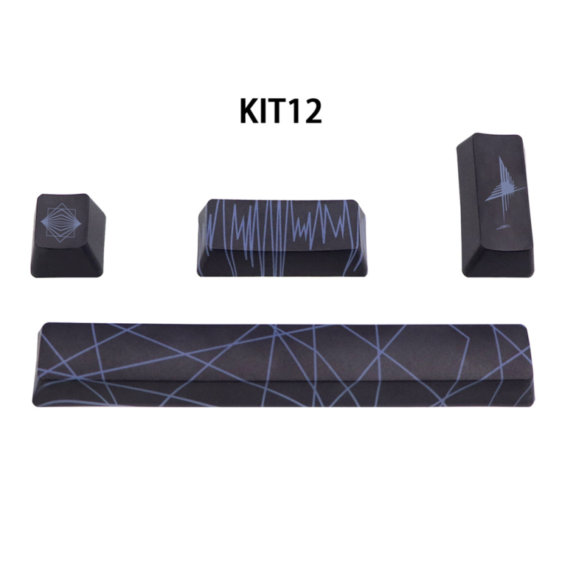 PBT klahvikatted mehaanilisele klaviatuurile, viiepoolne sublimatsioon, 4 klahvi: 6.25U tühik, ESC, Enter ja parem Enter