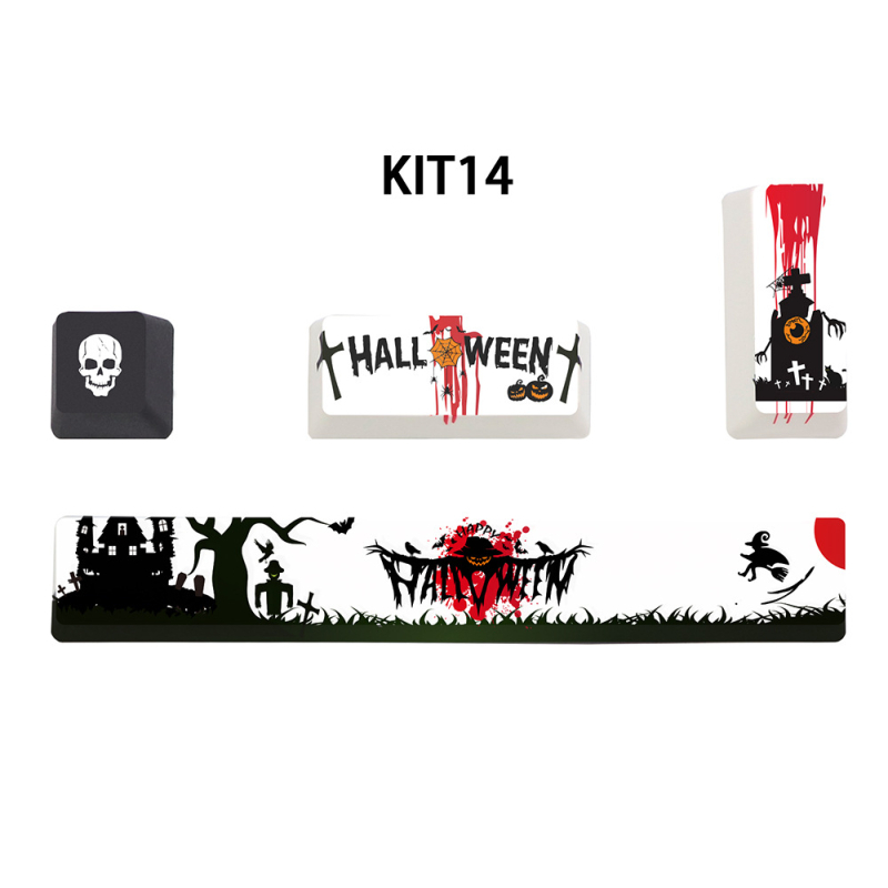 PBT klahvikatted mehaanilisele klaviatuurile, viiepoolne sublimatsioon, 4 klahvi: 6.25U tühik, ESC, Enter ja parem Enter