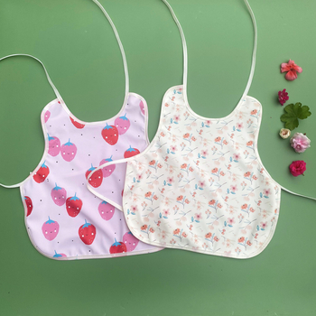 Zīdaiņu ēdināšanas lakats ar auklām, PU ūdensizturīgs, kabatiņa ēdiena uzņemšanai, mīksts ēdināšanas apģērbs zīdaiņiem un maziem bērniem 1–3 gadi