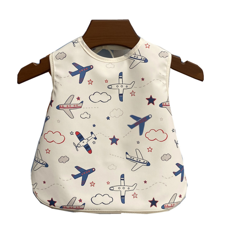 Zīdaiņu ēdināšanas lakats ar auklām, PU ūdensizturīgs, kabatiņa ēdiena uzņemšanai, mīksts ēdināšanas apģērbs zīdaiņiem un maziem bērniem 1–3 gadi