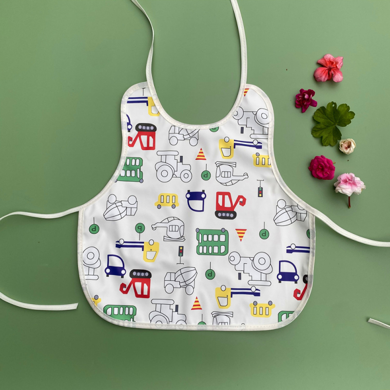 Zīdaiņu ēdināšanas lakats ar auklām, PU ūdensizturīgs, kabatiņa ēdiena uzņemšanai, mīksts ēdināšanas apģērbs zīdaiņiem un maziem bērniem 1–3 gadi