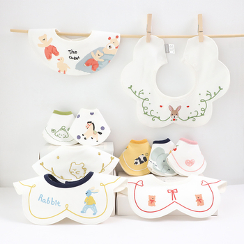 3 komplekti zīdaiņu bib, ūdensizturīgas kokosvilnas, piemēroti zīdaiņiem un 0–3 gadu vecumā, dzīvnieku motīvi