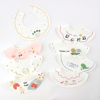 3 komplekti zīdaiņu bib, ūdensizturīgas kokosvilnas, piemēroti zīdaiņiem un 0–3 gadu vecumā, dzīvnieku motīvi