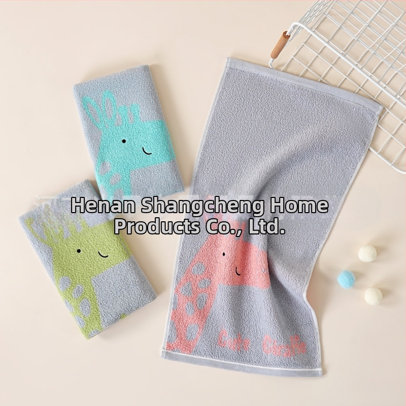 Bērnu sejas dvielis ar karikatūras Zoo motīvu, Jacquard – 100% kokvilna, 32s diegi, Jacquard/ vienkāršs audums, 50–80 g, zīdaiņiem un bērniem