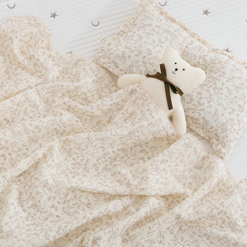 Bree Time Zīdaiņu kokvilnas dvieļa dvielis - divslāņu, 40s diegs, druka, 200–300 g